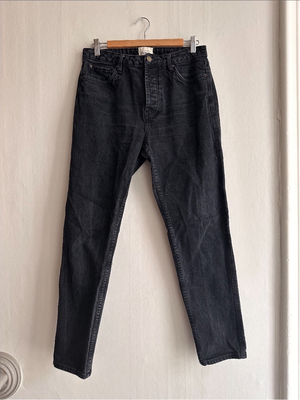 Sezane Black High-Rise Women’s Jeans skinny straight